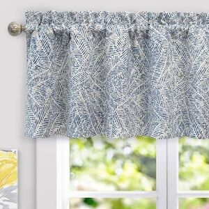 DriftAway Roman Linen Blend Blackout Valance Sz 52" Width X 18" Length